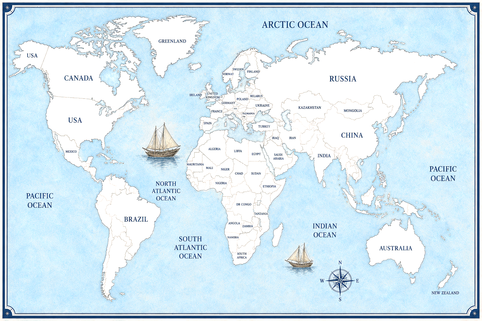 Ports Coverage Map