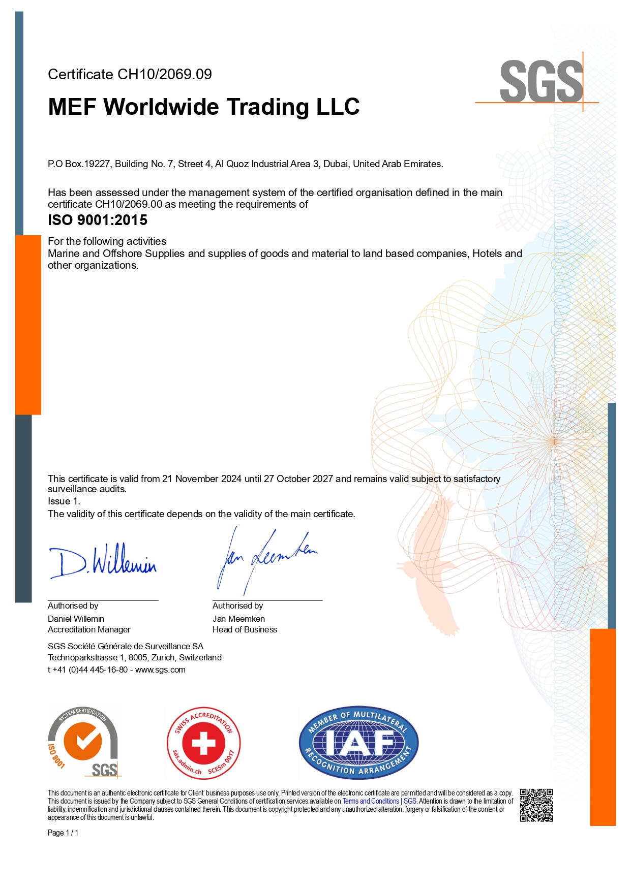 Quality Management System (QMS) Certification