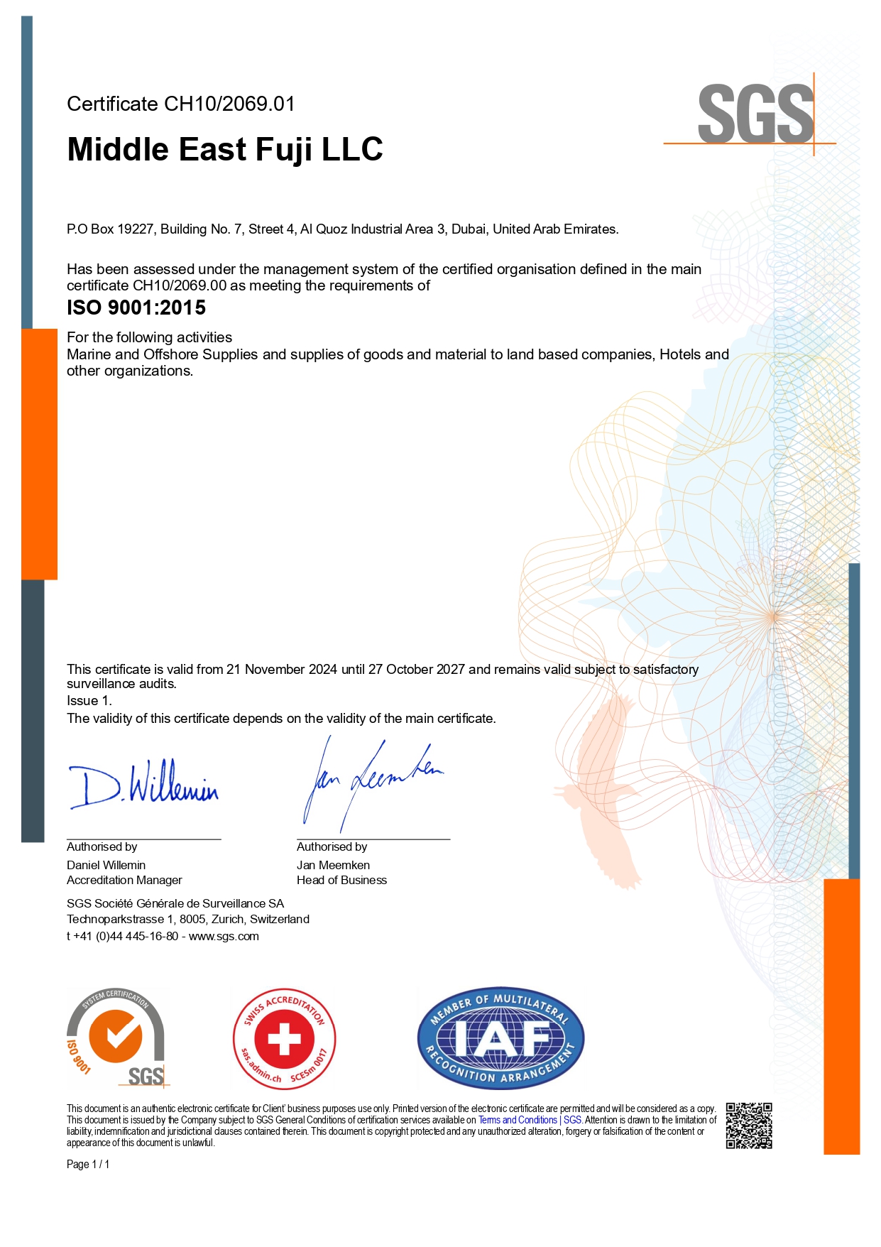Quality Management System (QMS) Certification